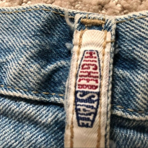 Vintage HIGHER STATE Women’s Relaxed, Button Fly, Tapered Leg Denim 15-16 - Picture 8 of 10